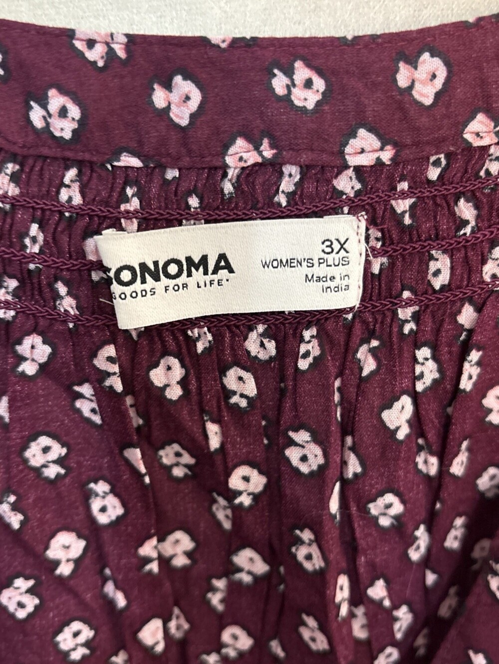 Sonoma Shirts‎ Women's Size 3X Purple Blouse Long Sleeve V-Neck Lightweight NWT - Picture 2 of 13